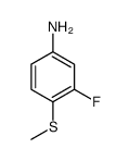 3-Fluoro-4-(methylthio)benzenamine结构式