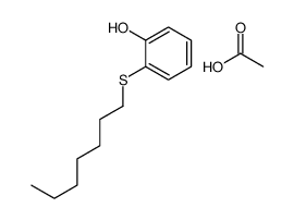 acetic acid,2-heptylsulfanylphenol结构式