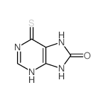 8H-Purin-8-one,1,6,7,9-tetrahydro-6-thioxo-结构式