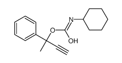 2-phenylbut-3-yn-2-yl N-cyclohexylcarbamate结构式