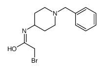 N-(1-benzylpiperidin-4-yl)-2-bromoacetamide(SALTDATA: 0.35HCl)结构式