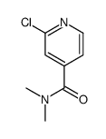 2-氯-N,N-二甲基-4-吡啶羧酰胺结构式