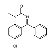 6-chloro-1-methyl-4-phenylquinazolin-2-one结构式