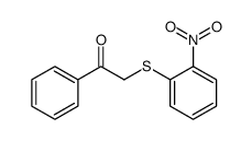 2-(2-nitrophenyl)sulfanyl-1-phenylethanone结构式