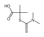 2-(dimethylcarbamothioylsulfanyl)-2-methylpropanoic acid结构式
