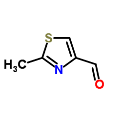 2-甲基-1,3-噻唑-4-甲醛结构式