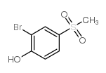 2-溴-4-甲基磺酰基苯酚结构式