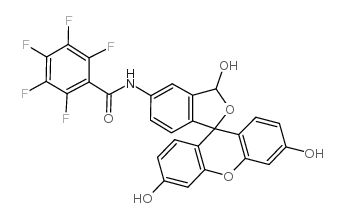 5-(PENTAFLUOROBENZOYLAMINO)FLUORESCEIN结构式