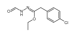 ethyl 2-(4-chlorophenyl)-N'-formylacetohydrazonate结构式