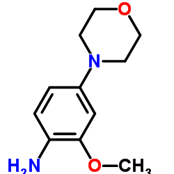 2-甲氧基-4-(4-吗啉)苯胺结构式