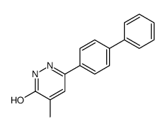 5-methyl-3-(4-phenylphenyl)-1H-pyridazin-6-one结构式