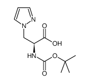 L-n-boc-3-吡唑-1-基-丙氨酸结构式