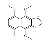4,5,8-trimethoxy-6,7-methylenedioxynaphthalen-1-ol结构式