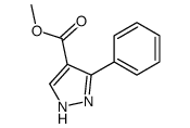 3-苯基-1H-吡唑-4-羧酸甲酯结构式