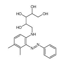 5-(3,4-dimethyl-2-phenyldiazenylanilino)pentane-1,2,3,4-tetrol结构式