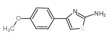 4-(4-甲氧基苯基)-1,3-噻唑-2-胺结构式