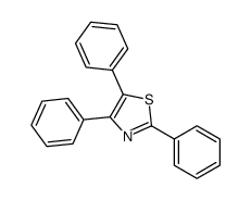 2,4,5-triphenyl-1,3-thiazole结构式