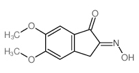 5,6-Dimethoxy-2-nitroso-2,3-dihydro-1H-inden-1-one结构式