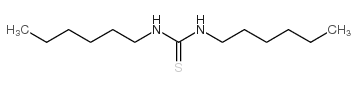 N,N-二正己基硫脲结构式
