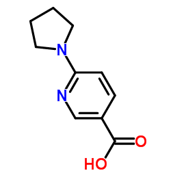 6-(1-吡咯烷)烟酸结构式