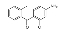 (4-氨基-2-氯苯基)(2-甲苯基)甲酮结构式