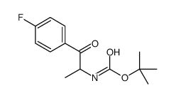 [2-(4-FLUORO-PHENYL)-1-METHYL-2-OXO-ETHYL]-CARBAMIC ACID TERT-BUTYL ESTER结构式