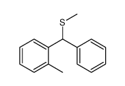 1-methyl-2-[methylsulfanyl(phenyl)methyl]benzene结构式