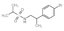 N-[2-(4-溴苯基)丙基]-2-丙烷磺酰胺结构式