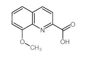 8-甲氧基-喹啉-2-羧酸结构式
