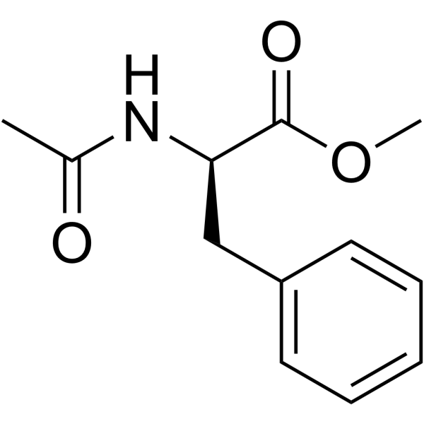 乙酰基-D-苯丙氨酸甲酯结构式