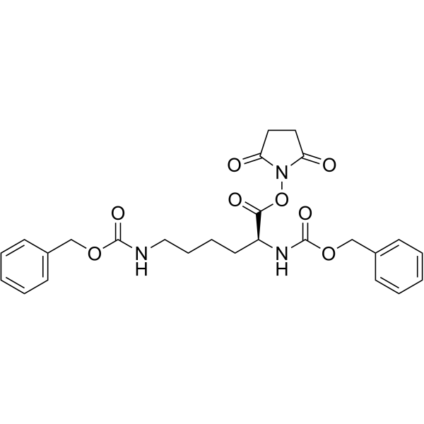 Z-赖氨酸(Z)-OSu结构式