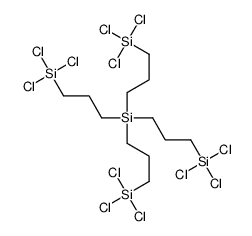 tetrakis(3-trichlorosilylpropyl)silane结构式