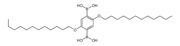 (4-borono-2,5-didodecoxyphenyl)boronic acid结构式