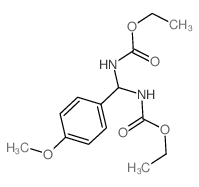 Carbamic acid, [(4-methoxyphenyl)methylene]bis-, diethyl ester (9CI)结构式