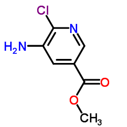 5-氨基-6-氯-3-吡啶羧酸甲酯结构式