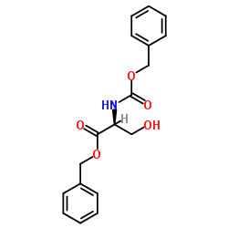 N-苄氧羰基-L-丝氨酸苯醚结构式