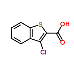 3-氯苯并(B)噻吩-2-羧酸结构式