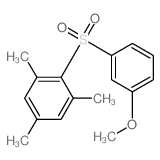 2-(3-methoxyphenyl)sulfonyl-1,3,5-trimethyl-benzene结构式