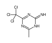 4-methyl-6-(trichloromethyl)-1,3,5-triazin-2-amine结构式