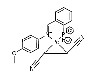 (&eta;2-fumaronitrile)(Ph2PC6H4CHNC6H4OMe-4)palladium(0)结构式