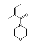 2-methyl-1-morpholin-4-ylbut-2-en-1-one结构式