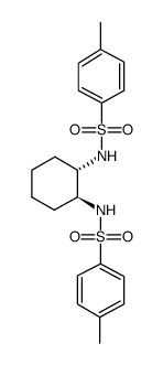 1S,2S-N,N'-二对甲苯磺酰基-1,2-环己二胺结构式