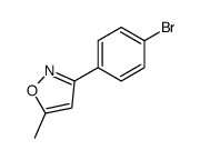3-(4-bromophenyl)-5-methyl-1,2-oxazole结构式