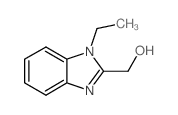 (1-ethylbenzimidazol-2-yl)methanol结构式