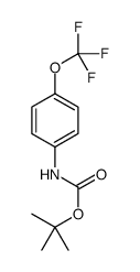 n-(4-三氟甲氧基苯基)氨基甲酸叔丁酯结构式