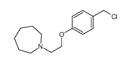 1-(2-(4-(氯甲基)苯氧基)乙基)氮杂烷结构式