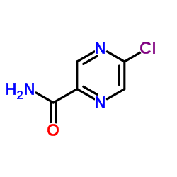 2-氯吡嗪-5-酰胺结构式