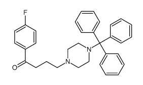 1-(4-fluorophenyl)-4-(4-tritylpiperazin-1-yl)butan-1-one结构式