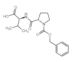 L-Valine,1-[(phenylmethoxy)carbonyl]-L-prolyl-结构式