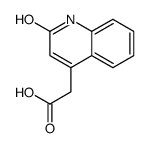 (2-OXO-1,2-DIHYDROQUINOLIN-4-YL)ACETIC ACID结构式